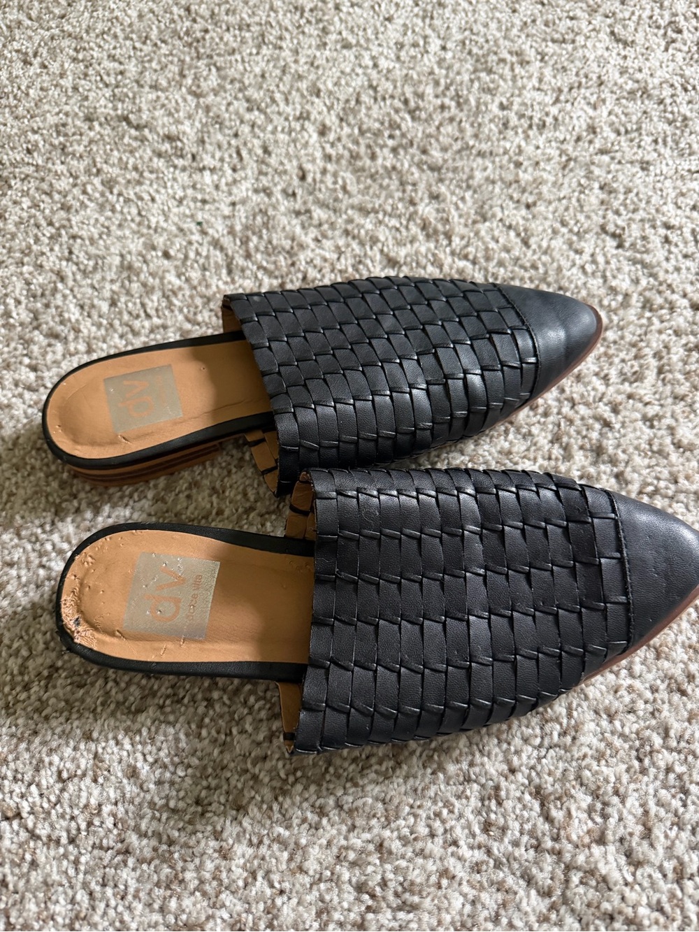 Dolce Vita Black Woven Slip-On Loafers